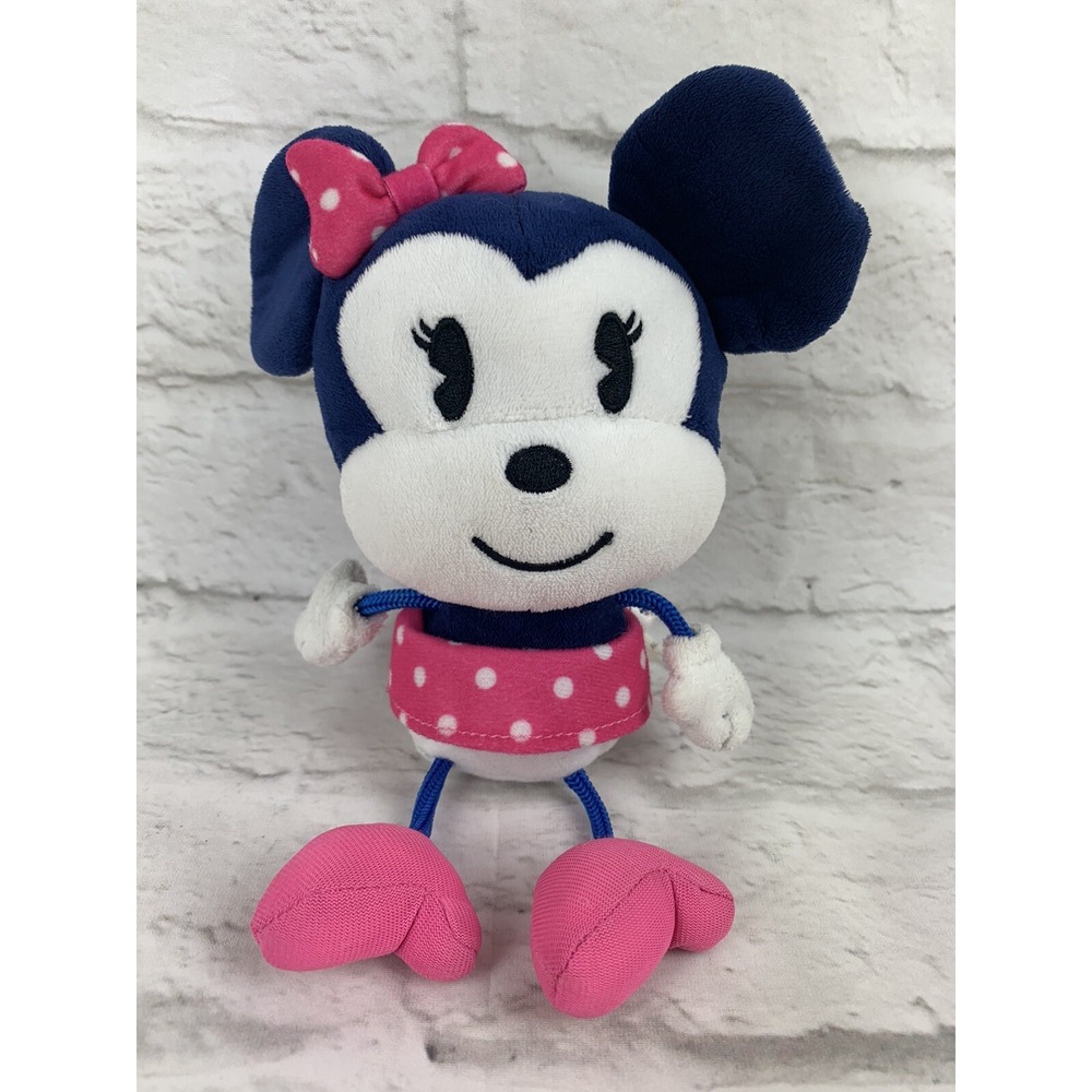 Hallmark Minnie Mouse 8" with Pink Polka Dot Hair bow & Skirt Plush Stuffed Toy